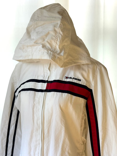 Tommy Hilfiger Y2K White Windbreaker Jacket