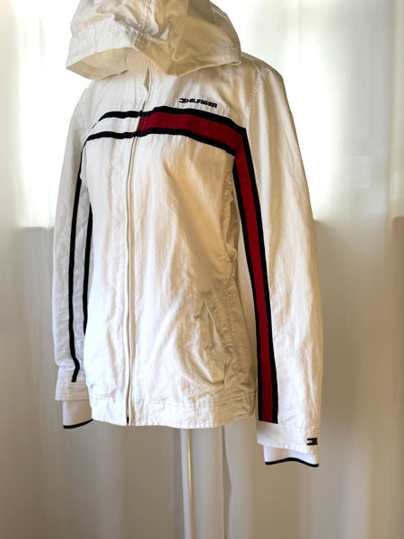 Tommy Hilfiger Y2K White Windbreaker Jacket