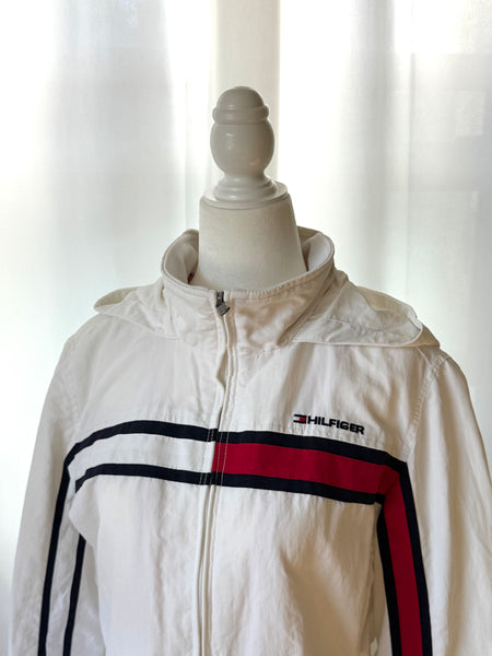 Tommy Hilfiger Y2K White Windbreaker Jacket