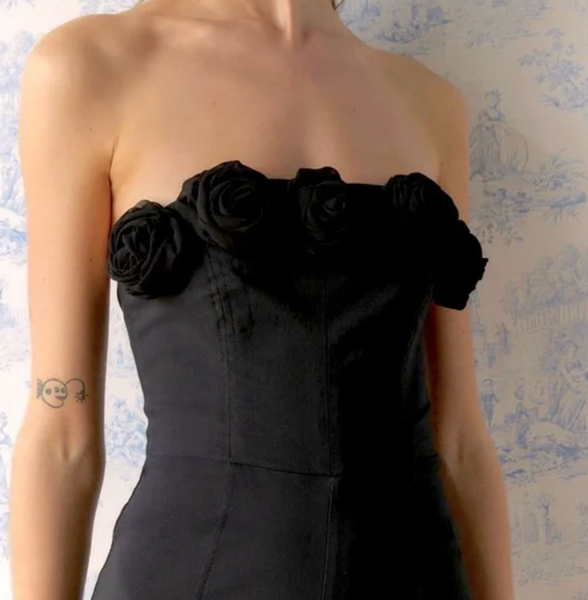 Urban Outfitters Black Capri Romper&nbsp;