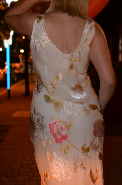 The Silk Floral European Summer Maxi Dress