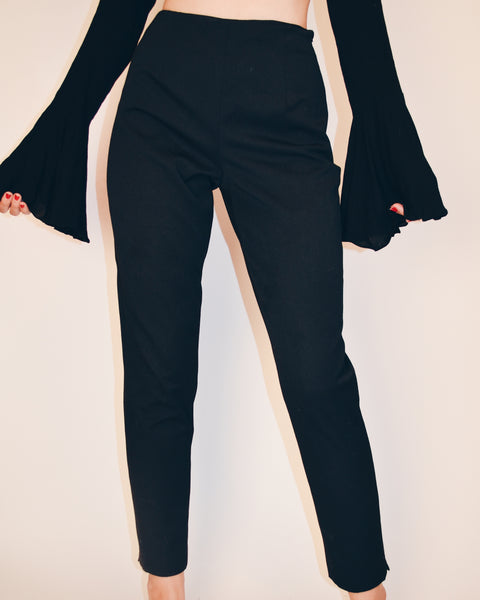 Black Vintage High Waisted Dress Pants (S)