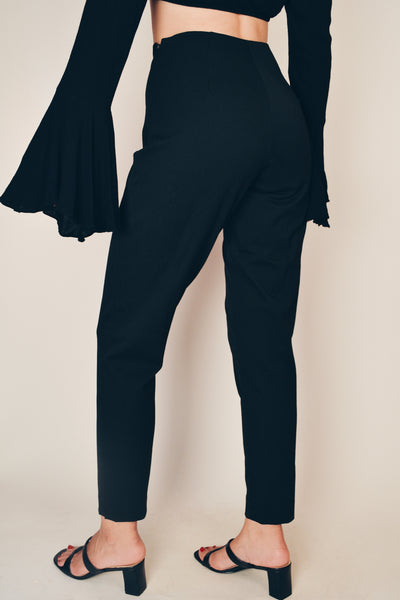 Black Vintage High Waisted Dress Pants (S)