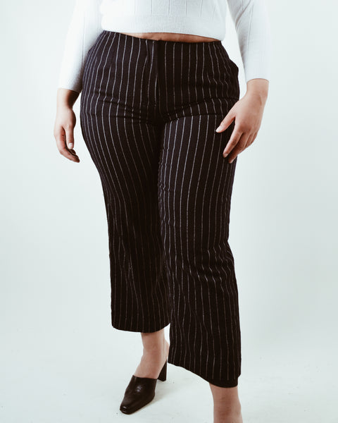 90s Style Pinstripe Dress Pants (L)
