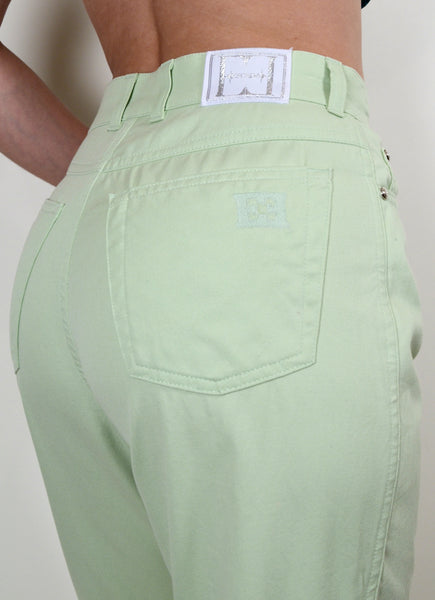 Light Green Escada Vintage Pants