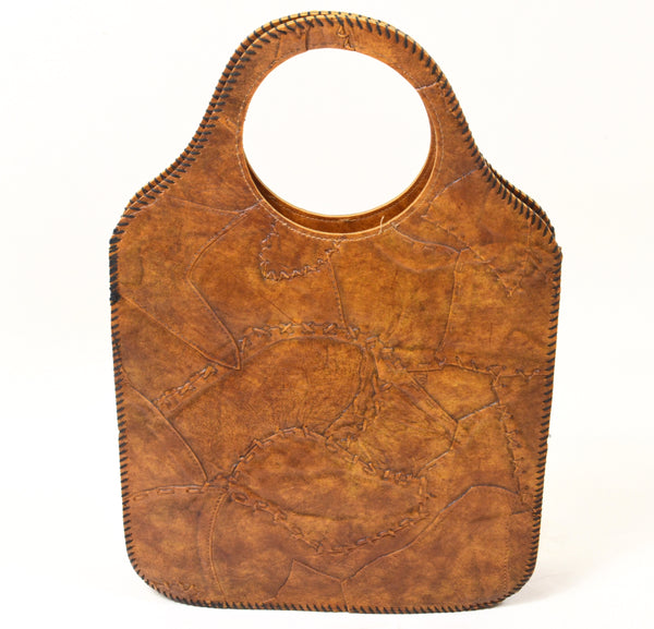 Light Brown Leather Vintage Bag