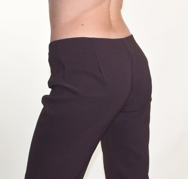 Brown Y2K Low-rise Lace Up Pants