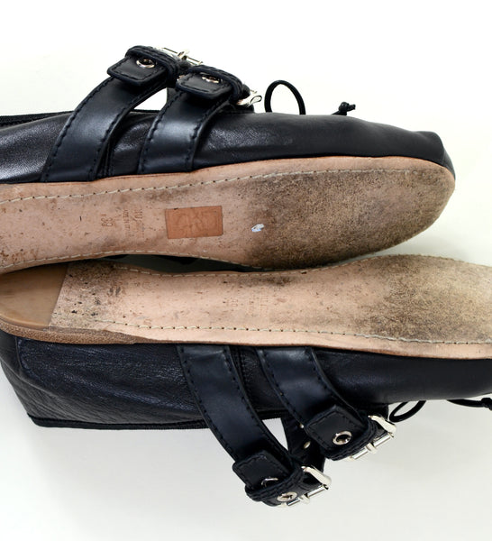 Miu Miu Leather Ballet Flats