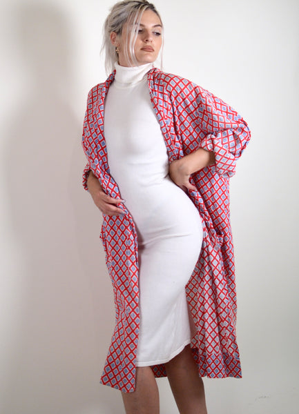 70s Vintage Patterned Robe (S-XL)