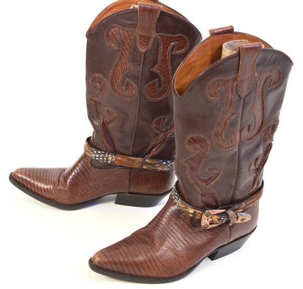 Brown Vintage Nine West Cowboy Boots