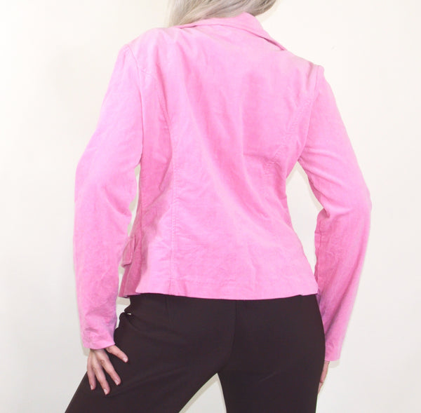 Y2K Pink Corduroy Jacket
