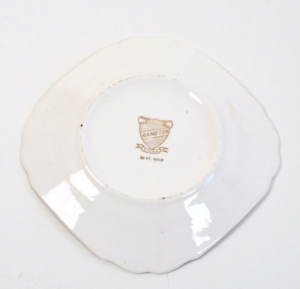 22 kt. Gold Hampton China Plate