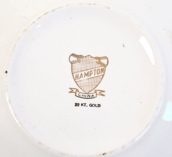 22 kt. Gold Hampton China Plate