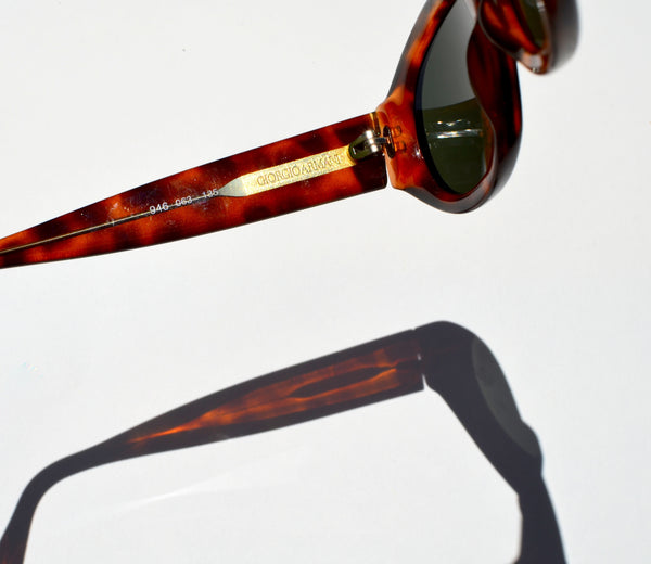 Giorgio Armani Vintage Tortoise Print Sunglasses