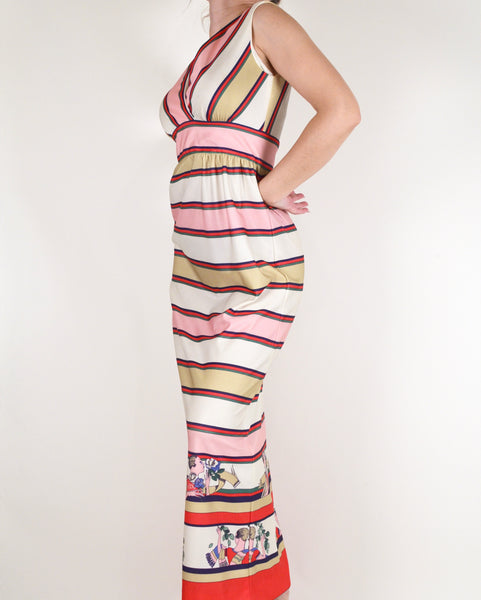A Leslie Fay Original Striped Vintage Dress