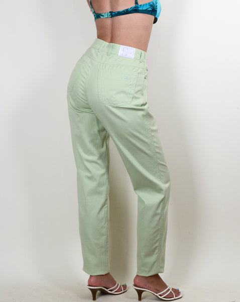 Light Green Escada Vintage Pants