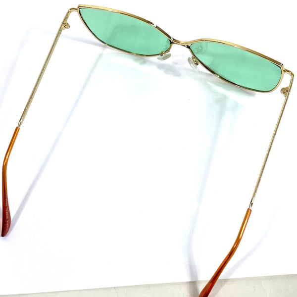 70s Retro Style Green Sunglasses
