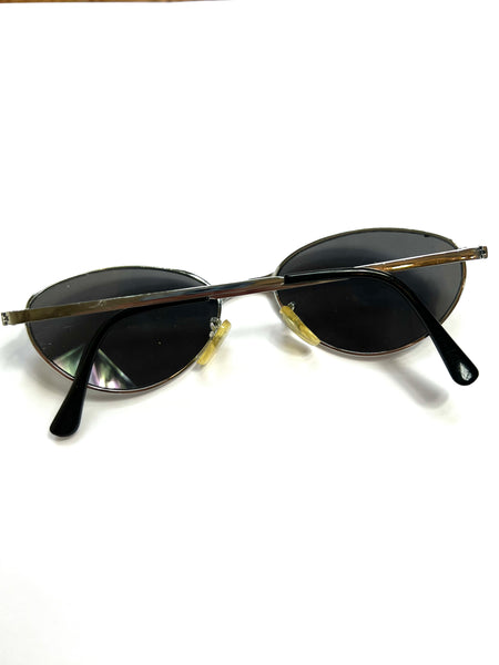90s Black Vintage Round Sunglasses