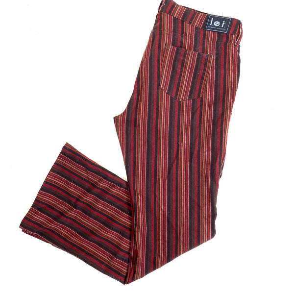 L.e.I. Striped Bell Bottom Jeans (Sz 15)