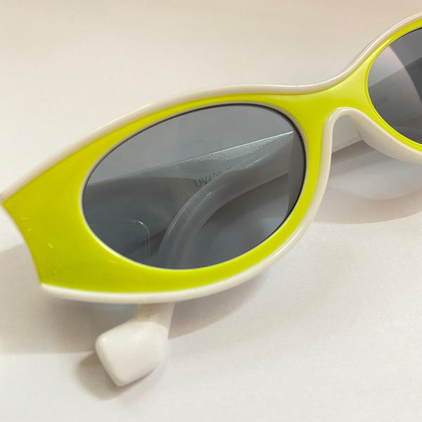 60s Mod Style Green Sunglasses