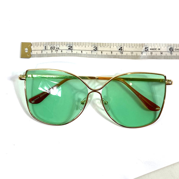 70s Retro Style Green Sunglasses