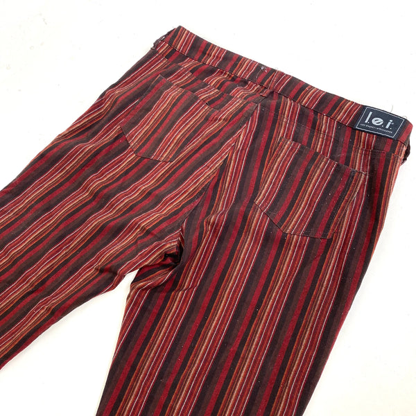 L.e.I. Striped Bell Bottom Jeans (Sz 15)