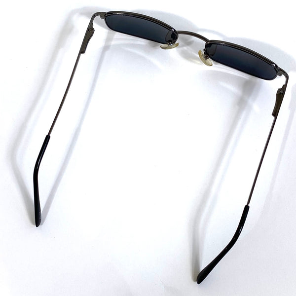 90s Style Black Rectangle Sunglasses